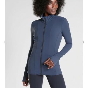 NWT Athleta Shanti Jacket in Iron Blue, size Large